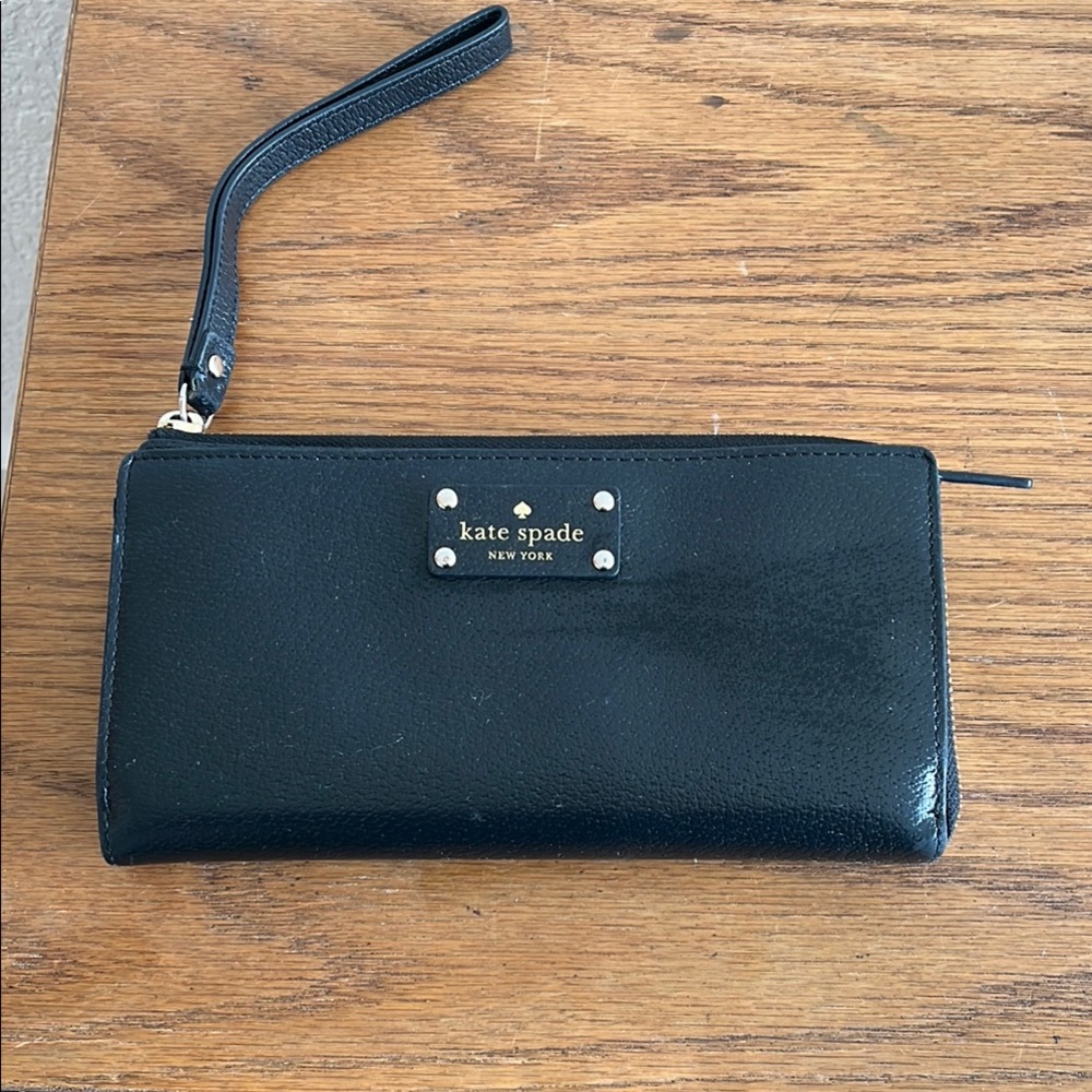 Kate Spade Black Wristlet Wallet